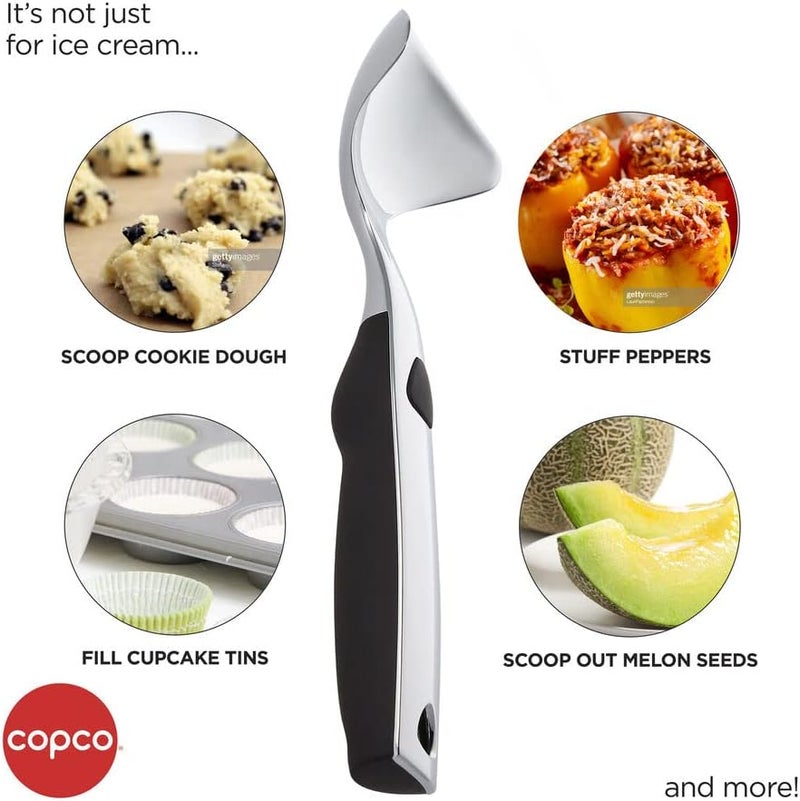 Copco Extra Large Stainless Steel Ice Cream Scoop with Ergonomic Handle - Image 5